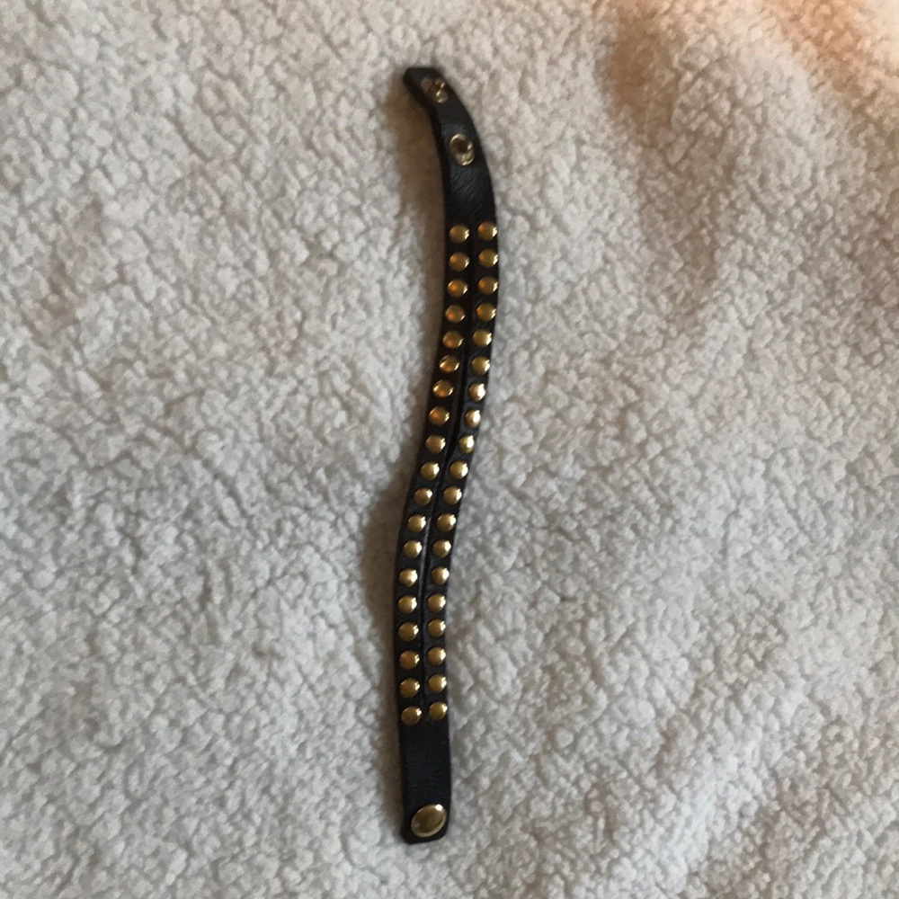 Faux leather bracelet